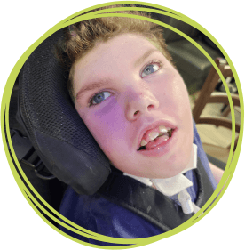 A boy who uses Charlton Farm hospice